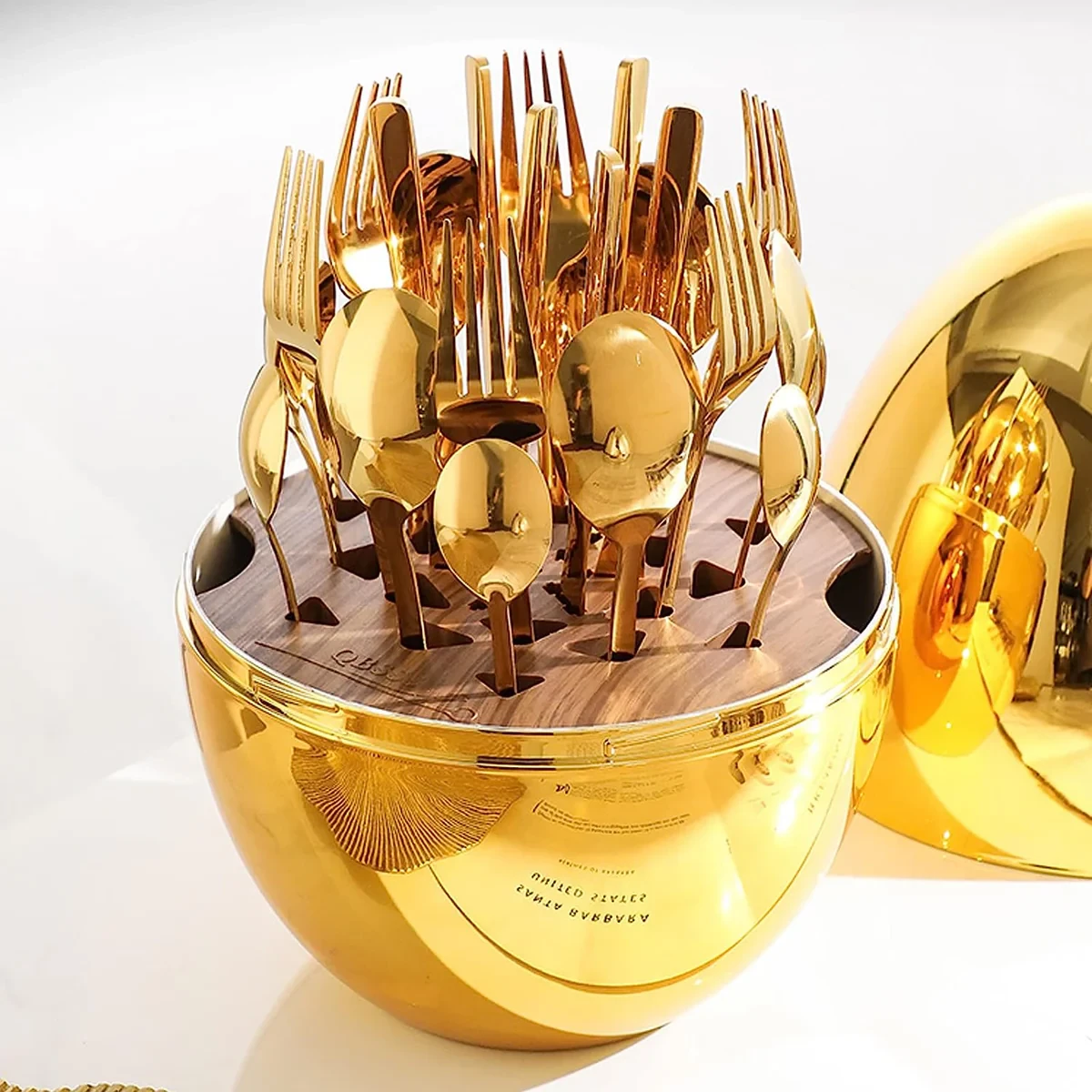 24-Piece Egg Shape Cutlery Set – Modern Elegance for Every Table