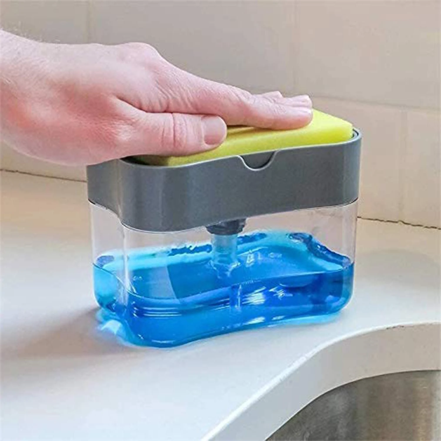 Soap Pump Dispenser & Sponge Caddy