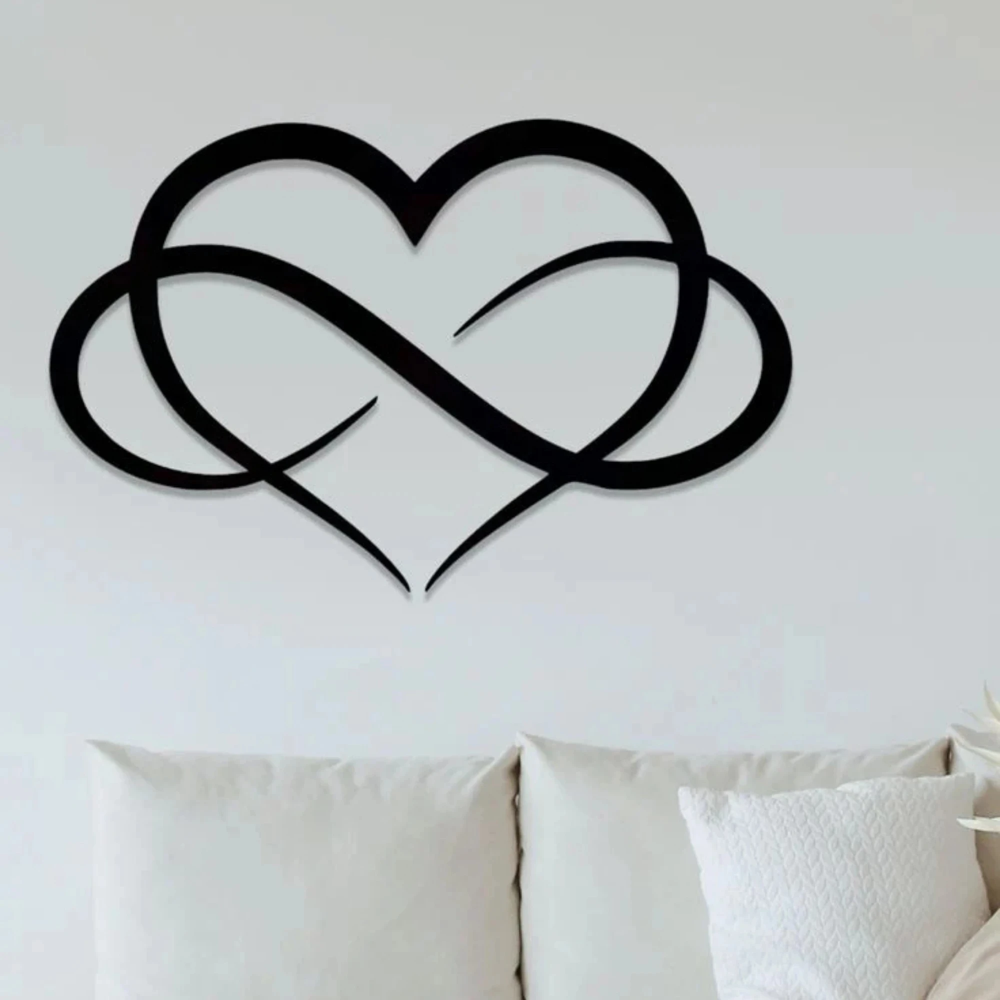 Heart-Shaped Acrylic Wall Art (60x50 cm)