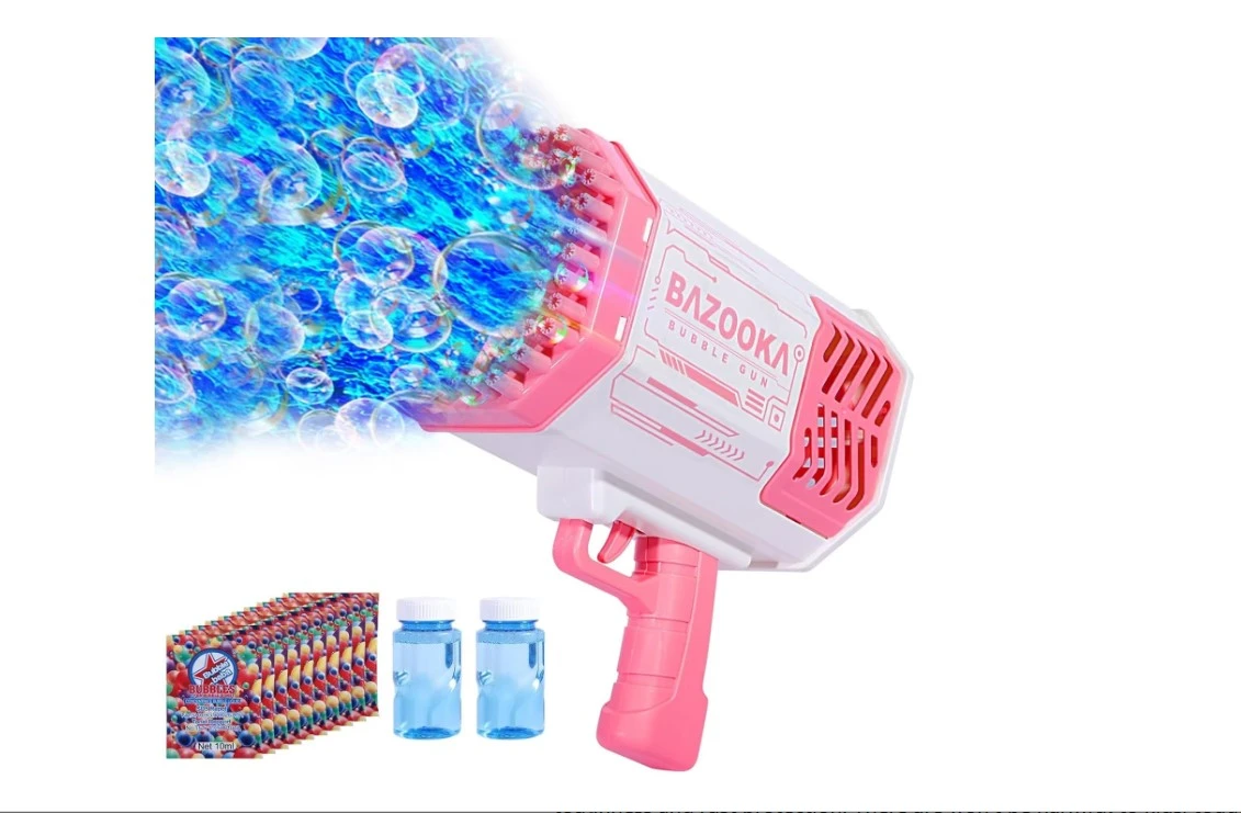 Bubble Machine Gun with 69 Holes – Fun, Durable, and Easy-to-Clean Outdoor Toy f