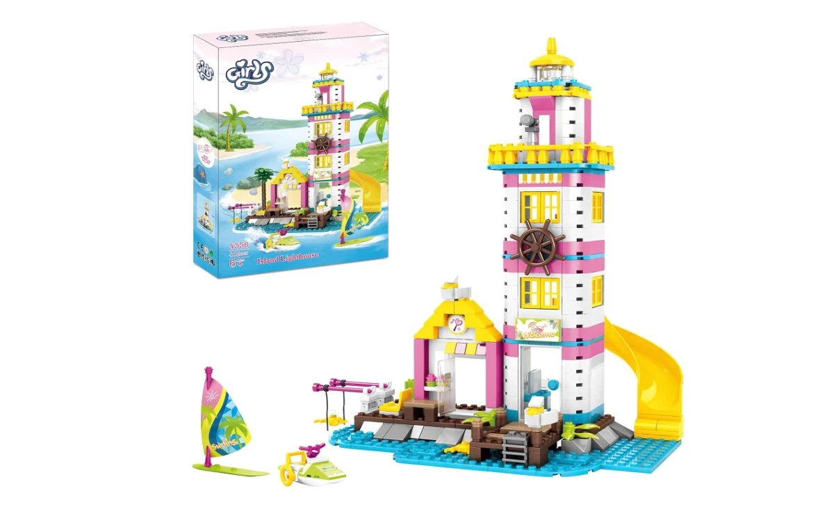 Girls Friends Lighthouse Building Toy Set – Creative Play for Kids