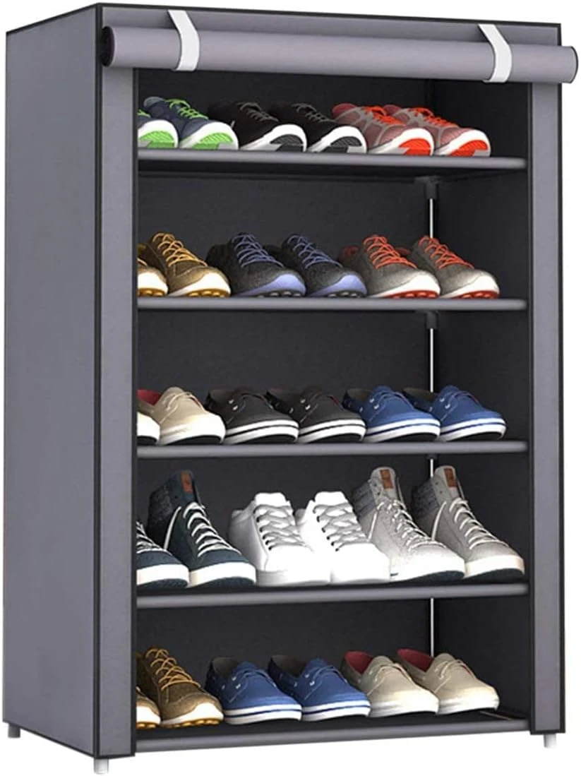 5-Layer Stylish Shoe Organizer Rack for Entryway, Durable and Space-Saving