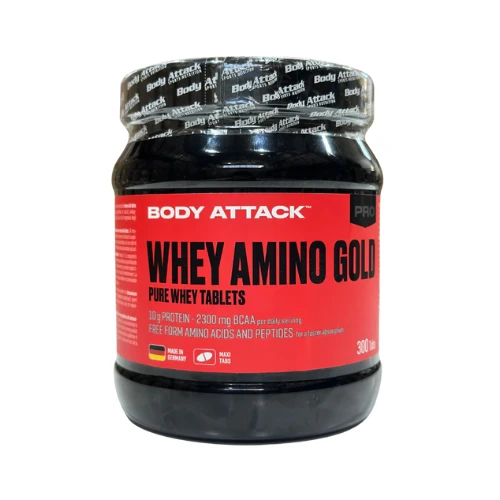 Body Attack Whey Amino Gold, 300 Tabs