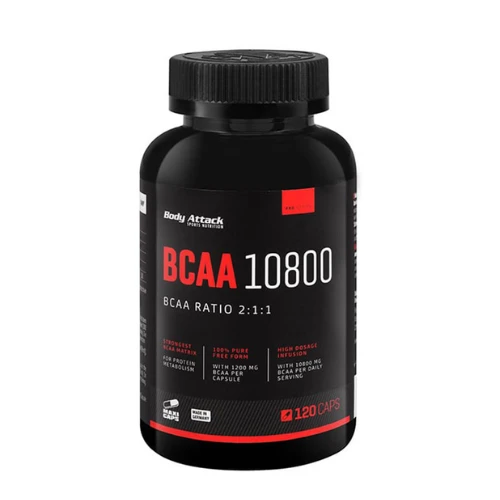 Body Attack BCAA 10800, 120 Caps