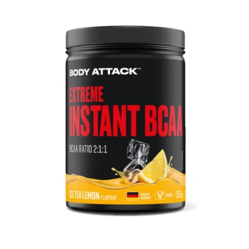 Body Attack Instant BCAA Ice Tea 500g - 10,000mg BCAA | Premium Amino Acids