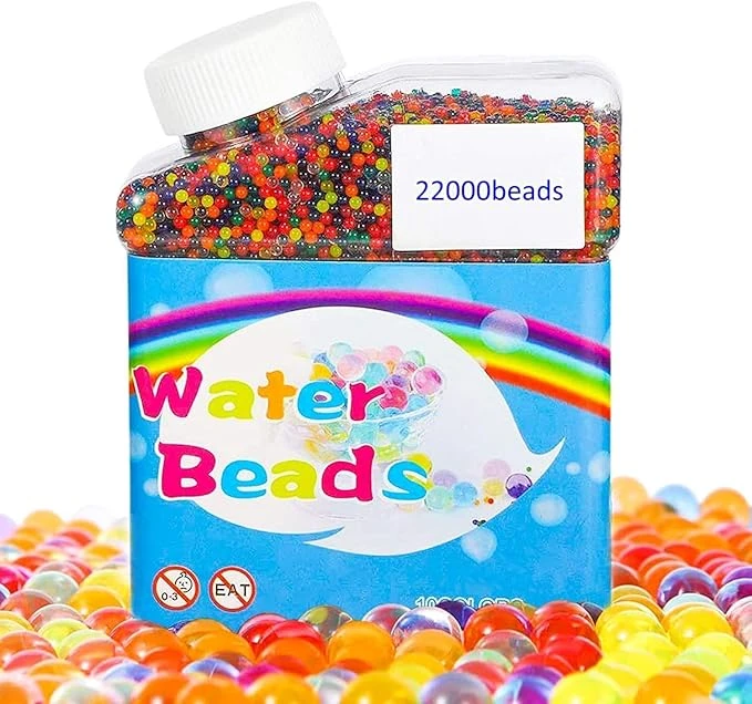 Water Beads,22000 pcs Colorful Gel Soil Beads Non Toxic Biodegradable Polymer Ge