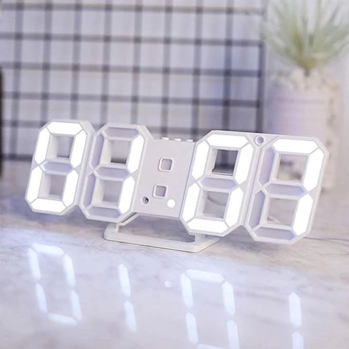 3D Wall LED Alarm Digital Clock – Modern Design with Clear Display and Multifunc