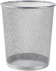 🗑️ Trash Can Circular Mesh Bin Waste Paper Basket – Sleek, Durable, and Function