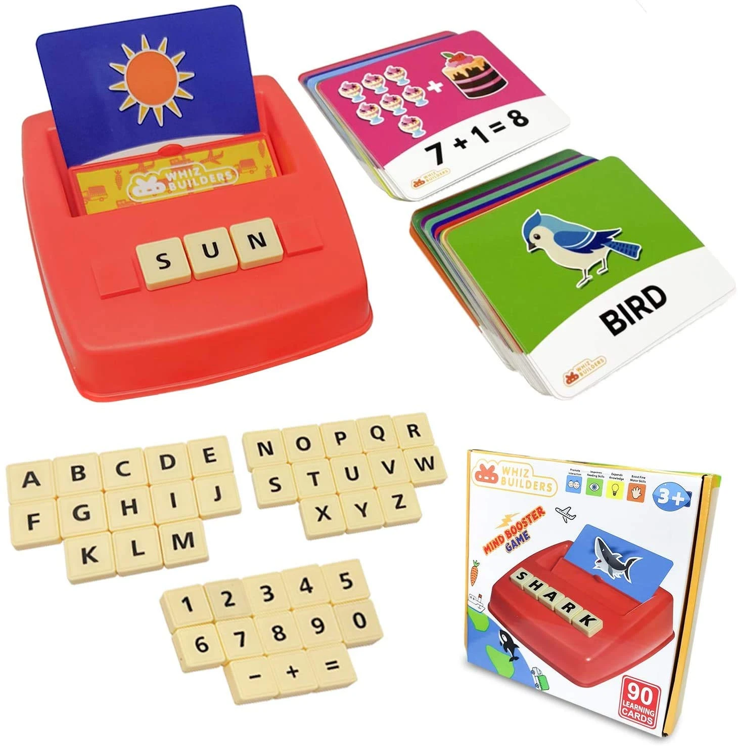 Matching Letter Game Alphabet Spelling & Reading Flash Cards for Kids