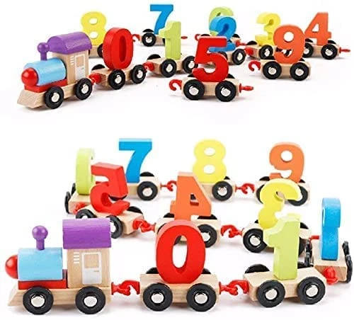 Digital Educational Train Toy for Kids with Strings Interactive Learning Toy