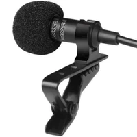 Lavalier Microphone with 3.5mm Jack – Hands-Free Clip-On Mic for Clear Audio Rec