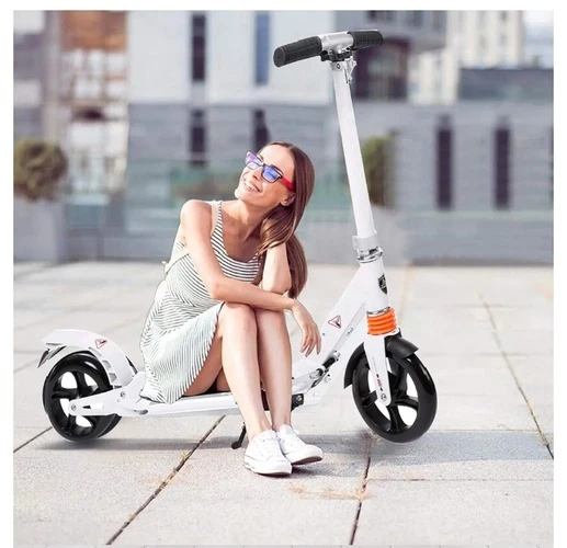 Angotrade Kids/Adult Scooter with 3 Seconds Easy-Folding System, 220lb Folding A