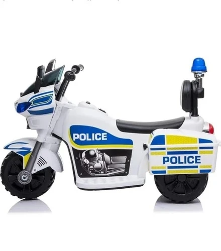 Lovely Baby LB 192 Police Powered Riding Motorbike (Semi Assembled (Box), White)