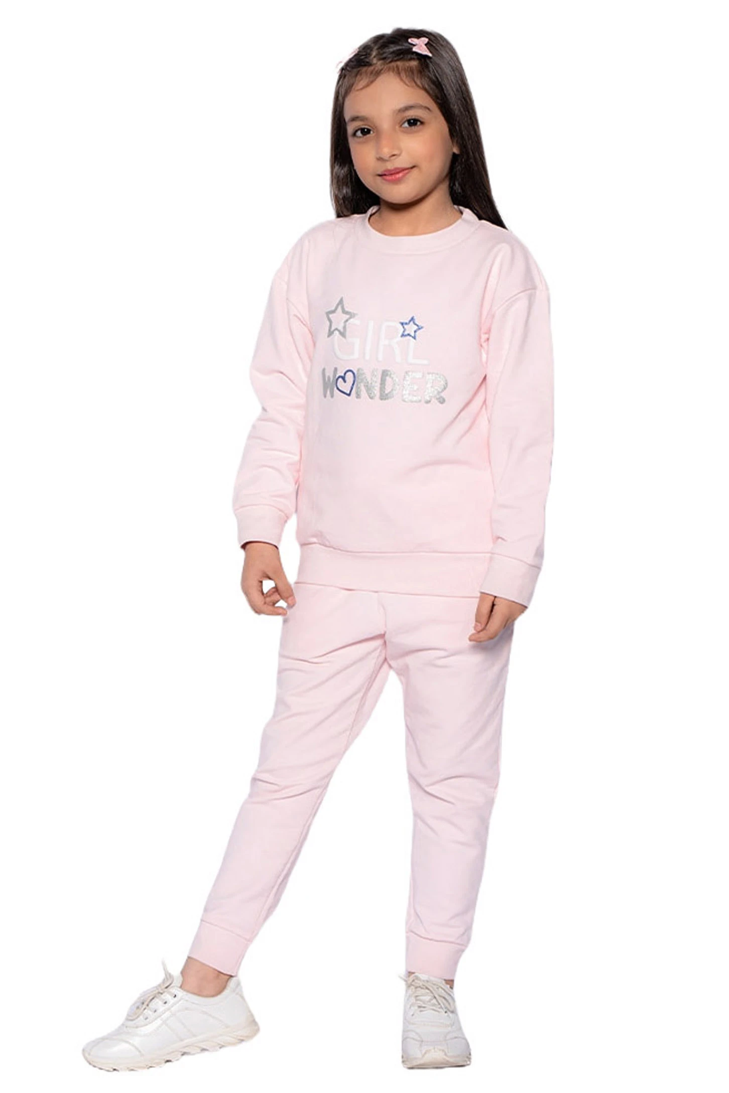 HOOD SET PINK GIRLS WONDER PRINT GIRLS (2-3 years)