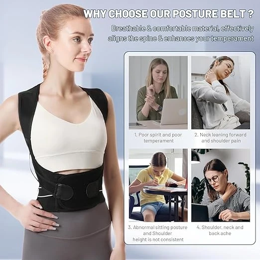 Posture Belt Adjustable Back