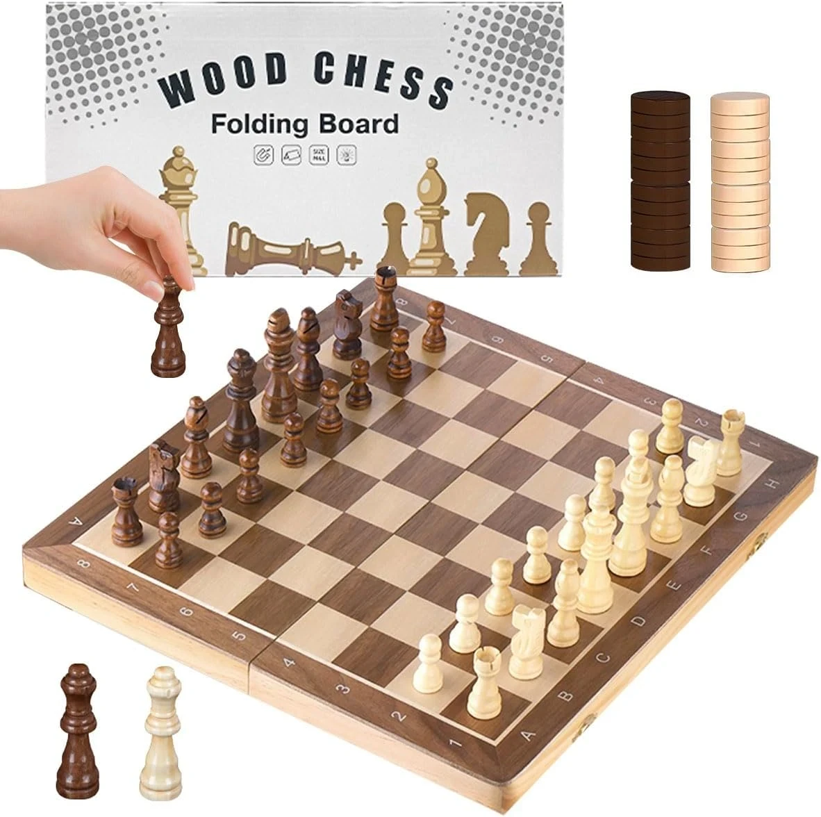 Wooden Chess Board – Classic Elegance for Strategic Play