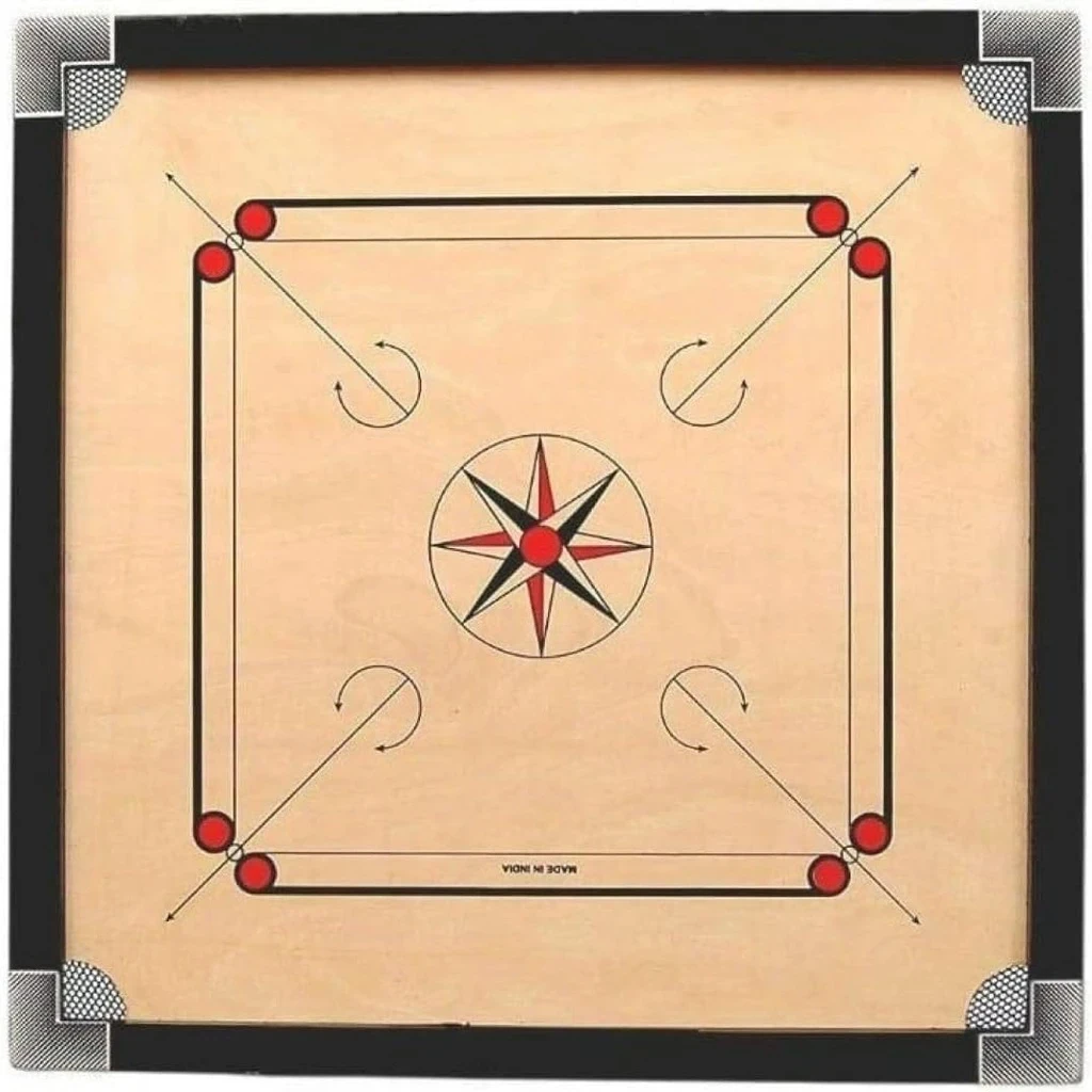 Carrom Board 34X34 – Premium Wooden Game Board for All Ages