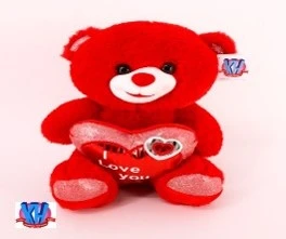 Cuddly Red Bear with Heart – Perfect for Gifting