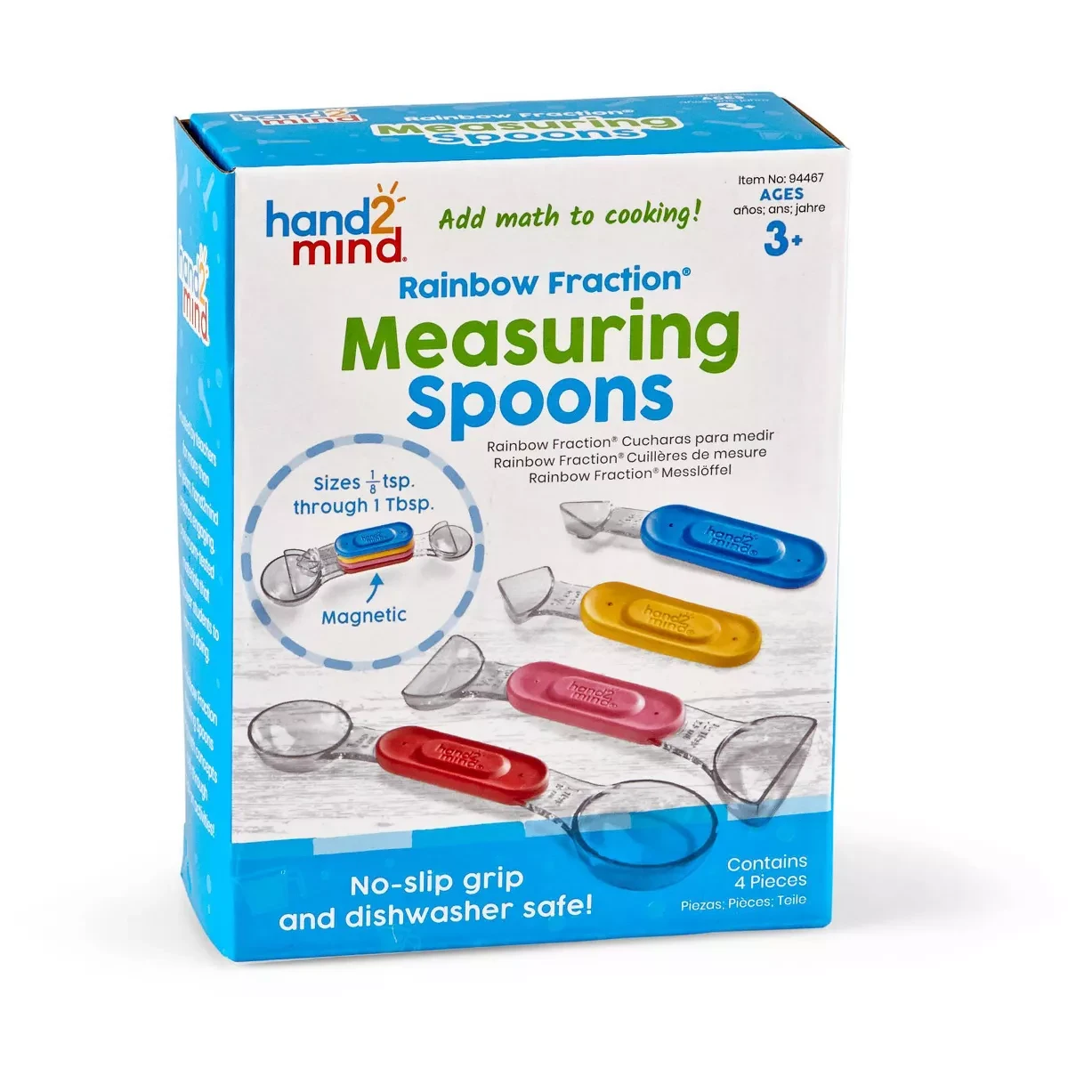 Rainbow Fraction Measuring Spoons The Perfect Kitchen Tool for Accurate Measurem