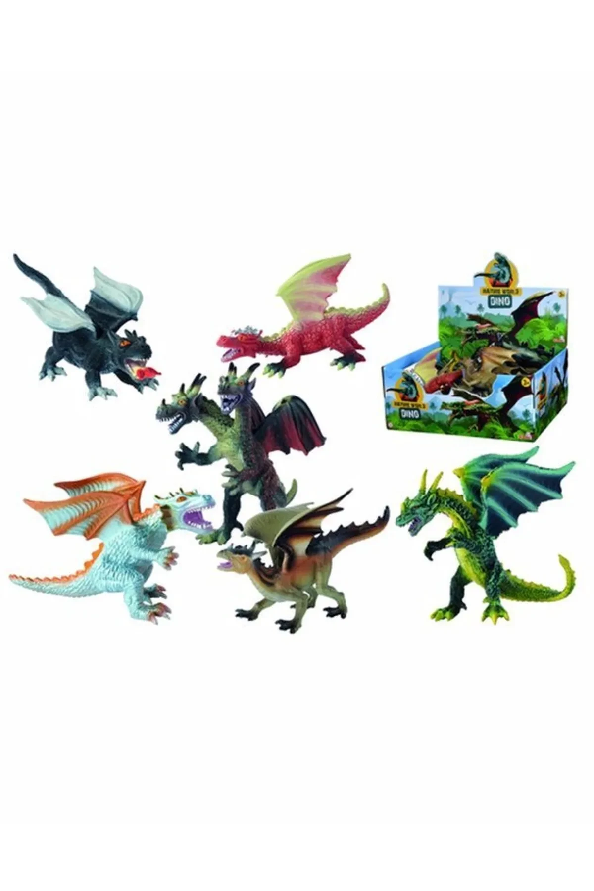 Dragons 6-Assorted Figures for Imaginative Adventures