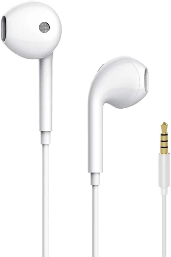 SAMSUNG 3.5MM HALF IN EAR HANDS FREE WIRED EAR PHONE WHITE