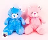 35CM BEAR PINK & BLUE COLORS