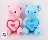 40CM BEAR W/HEART