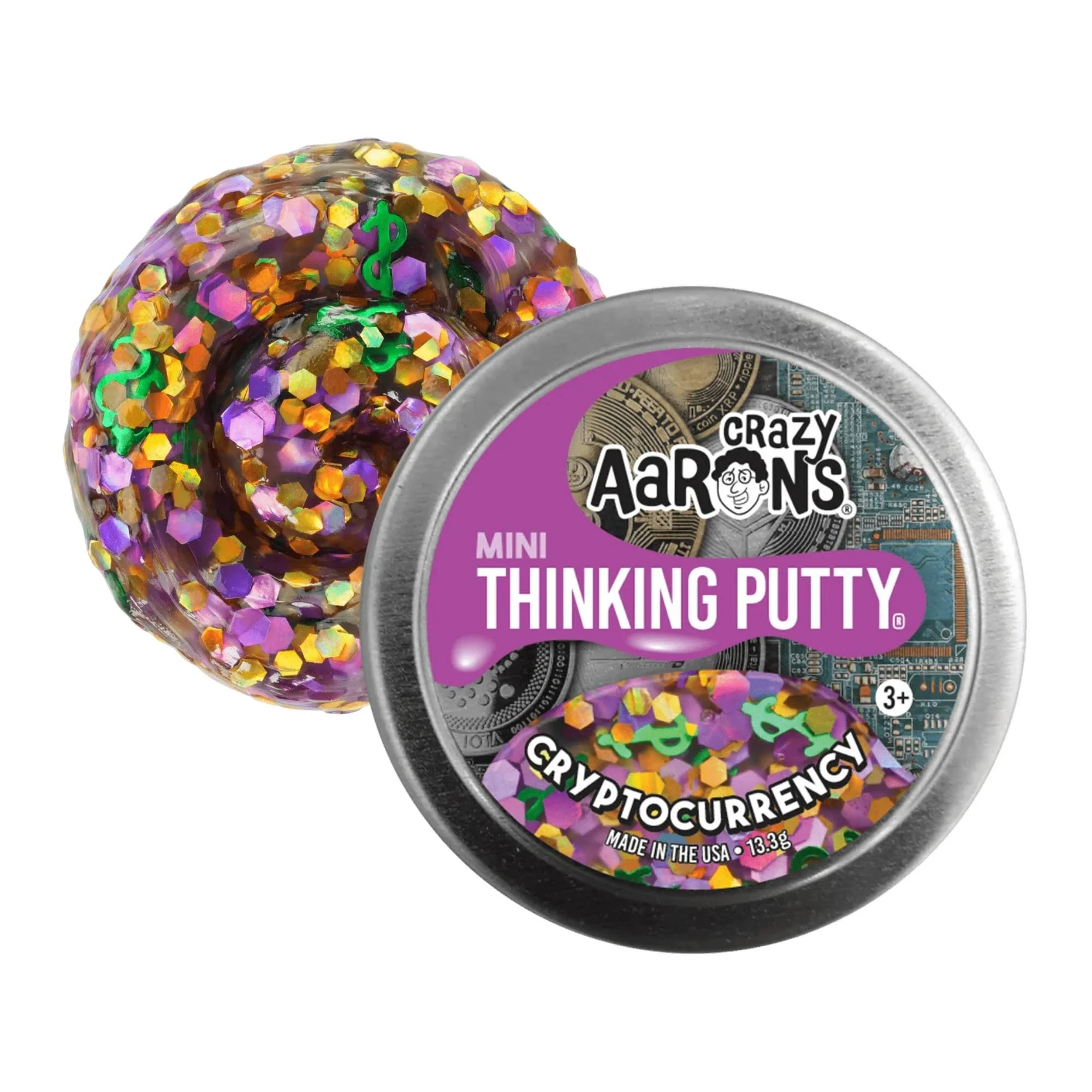 Mini Cryptocurrency Thinking Putty Fidget and Play