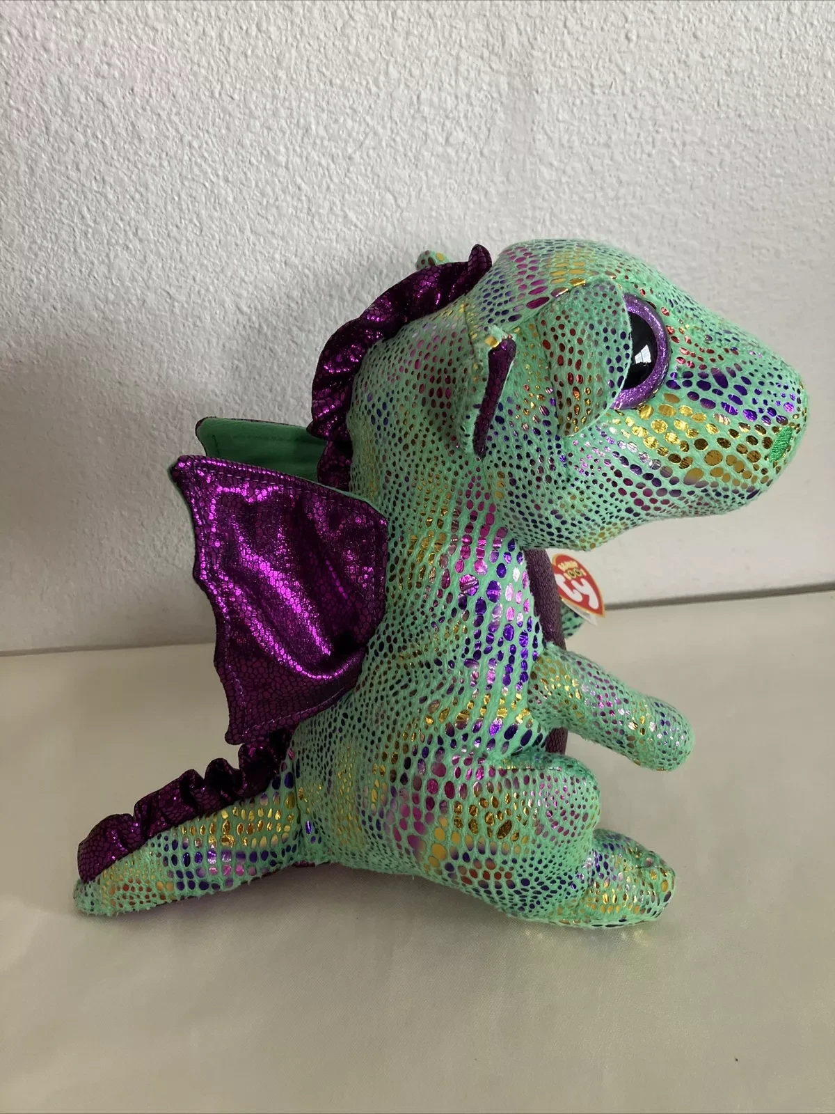 CUDDLY LOVABLES GREEN DRAGON PLUSH TOY 15 CM