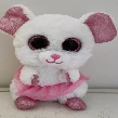 CUDDLY LOVABLES WHITE MOUSE PLUSH TOY 15 CM