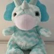 CUDDLY LOVABLE BLUE TRICERATOPS DINO PLUSH TOY 20 CM