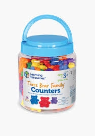 Learning Resources Three Bear Family Counters for Counting and Math Skills Devel