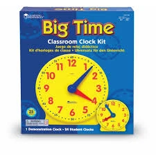 The Original Big Time Classroom Clock Kit for Learning Time and Classroom Fun