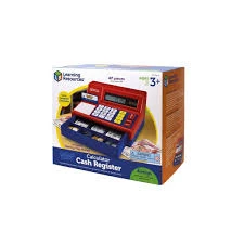 Pretend & Play Cash Register with Calculator and Euro Money for Kids