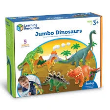 Jumbo Dinosaurs Set 1 for Interactive Learning and Dinosaur Play