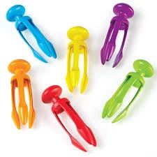 Tri-Grip Tongs Set of 6 for Fine Motor Skill Development