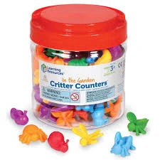 In the Garden Bug Counters Set of 72 for Preschool Learning