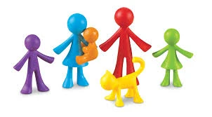 All About Me Family Counters for Learning Family Roles