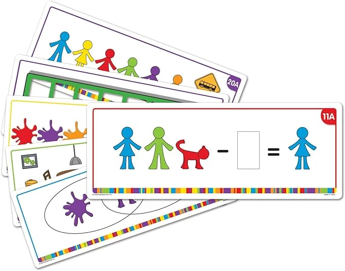 All About Me Family Counter Activity Cards for Early Math Skills