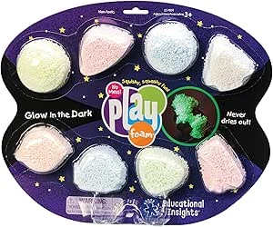 Playfoam Glow-in-the-Dark 8-Pack for Mess-Free, Interactive Play