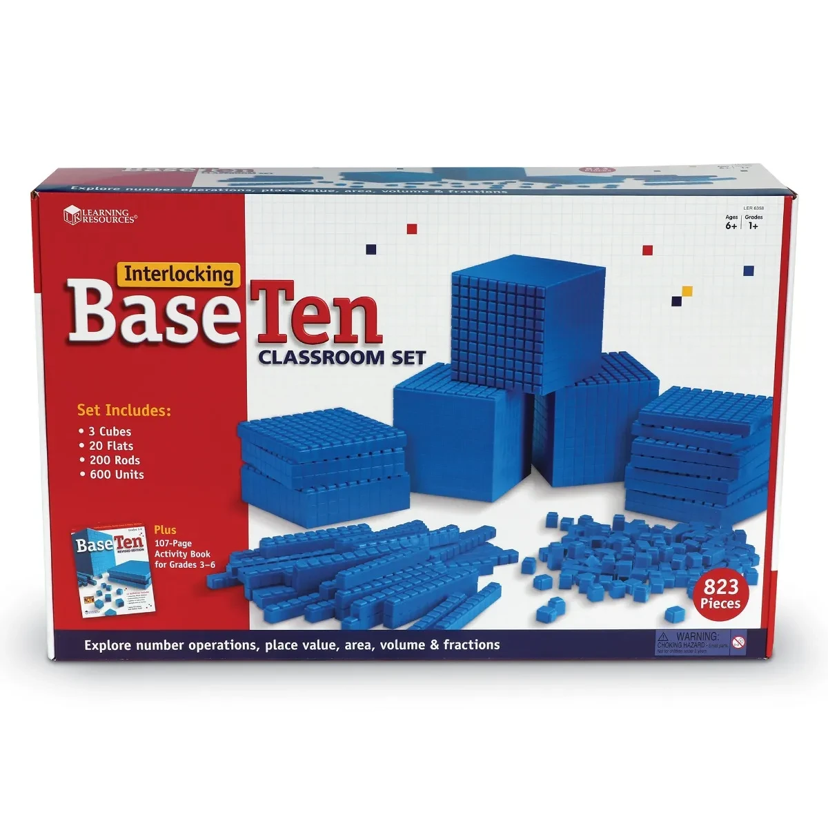 Interlocking Plastic Base Ten Class Set