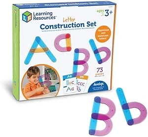 Letter Construction Activity Set for Fun, Interactive Alphabet Learning