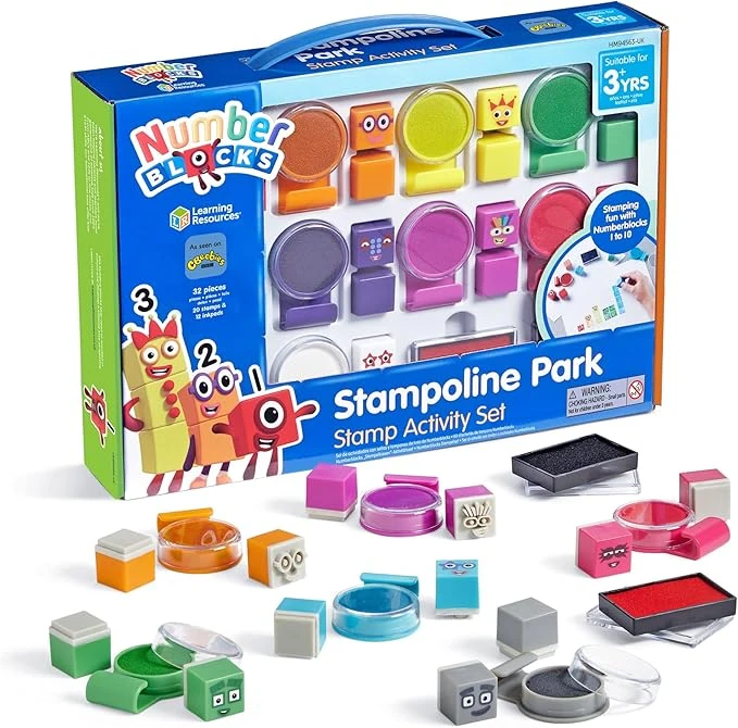 Numberblocks® Stampoline Park Stamp Activity Set for Early Math Fun