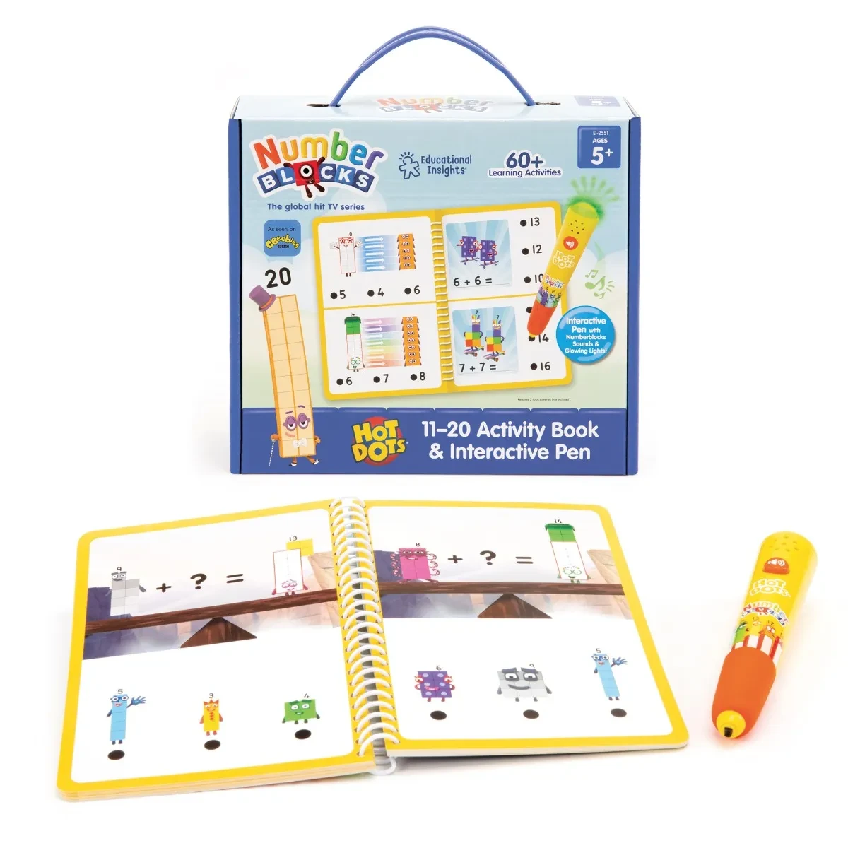 Hot Dots® Numberblocks® 11-20 Activity Book & Pen