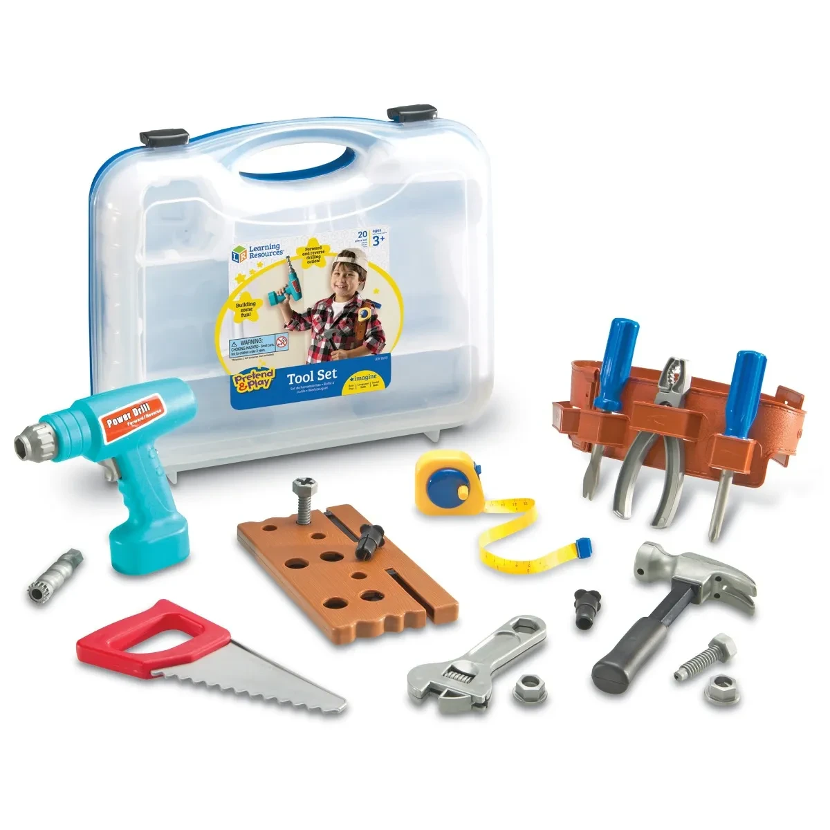 Pretend & Play® Work Belt Tool Set