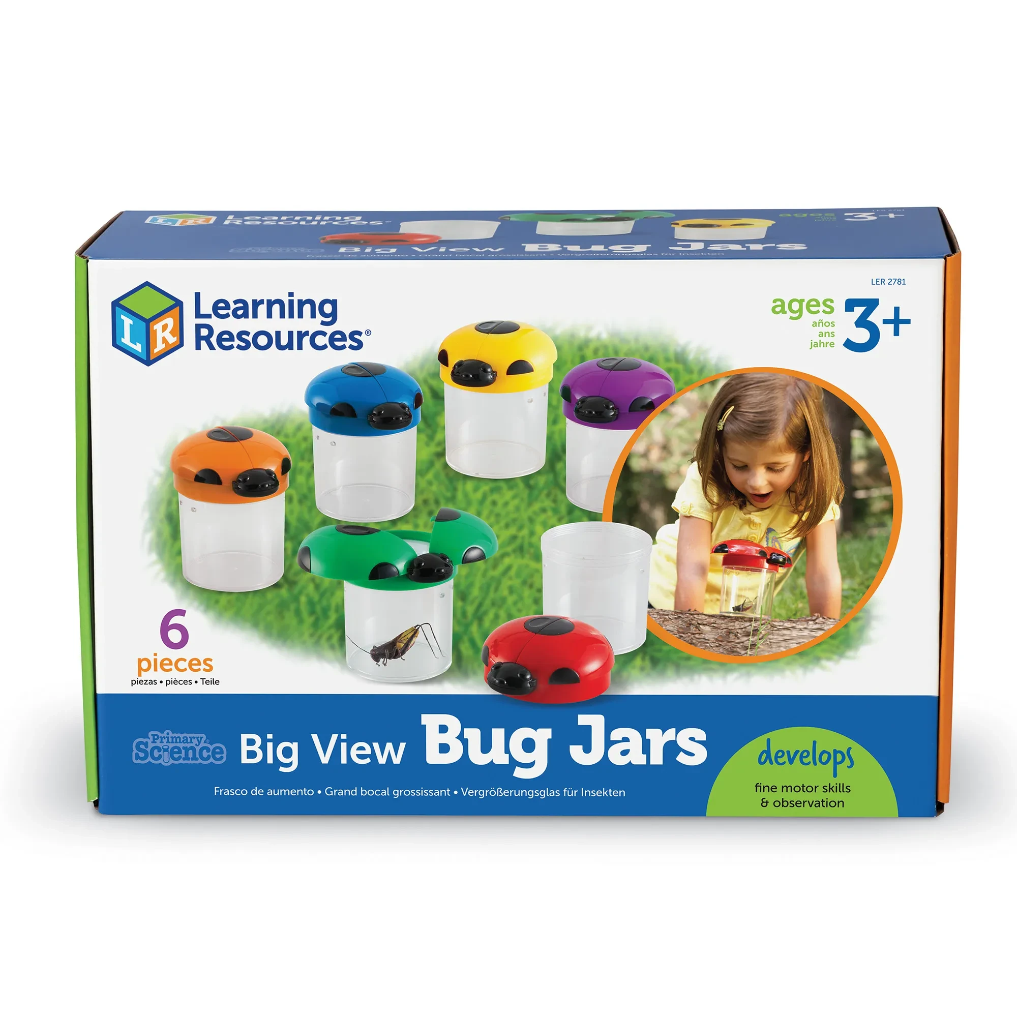 Primary Science® Big View Bug Jars (Set of 6)