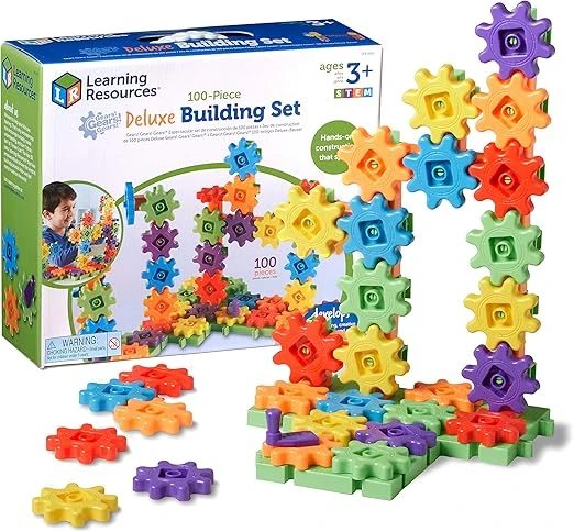 100-Piece Gears Building Set for Creative Engineering Play