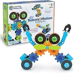 150-Piece Gears Robots in Motion Building Set for STEM Learning