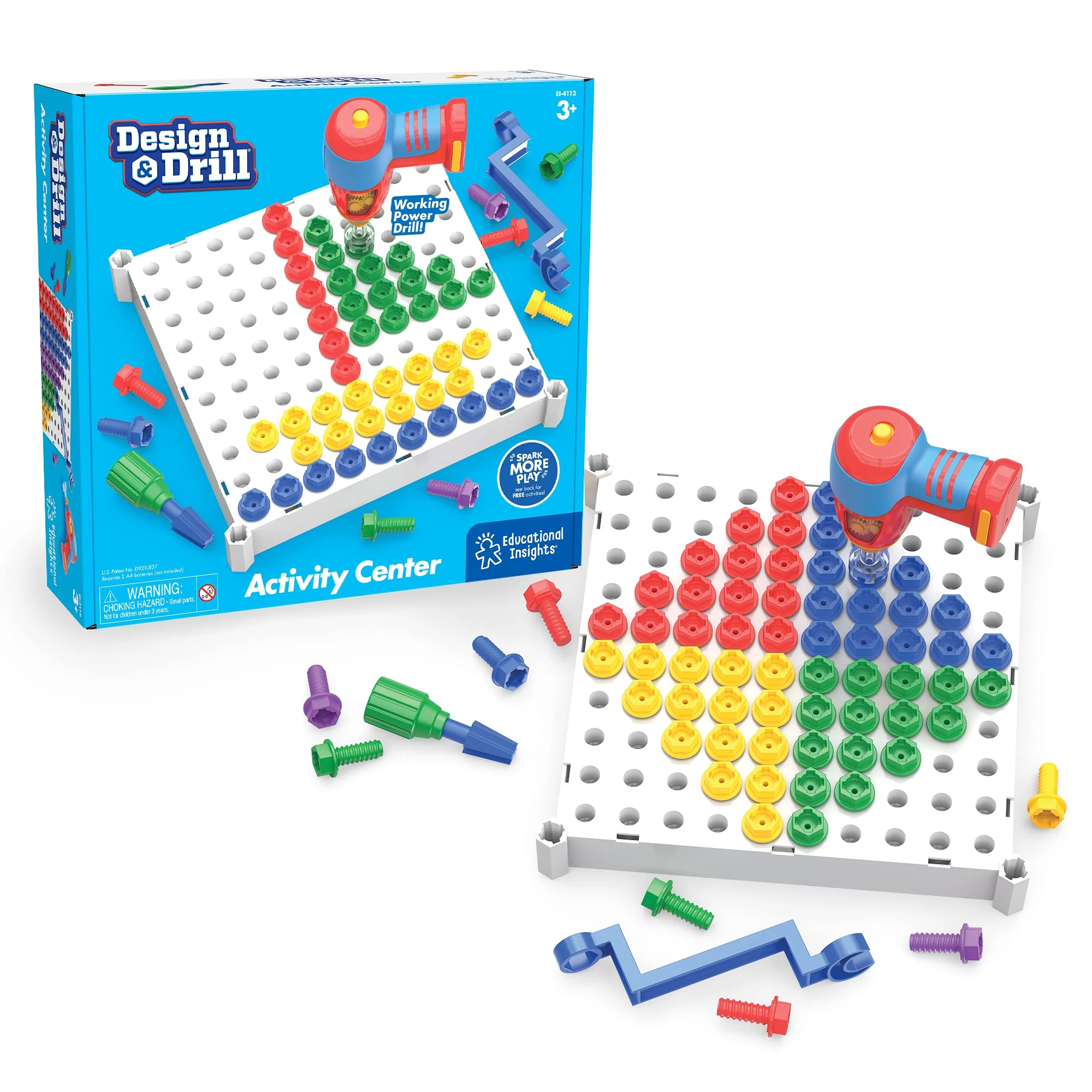 Design & Drill Activity Set Fun Drilling & Building Toy