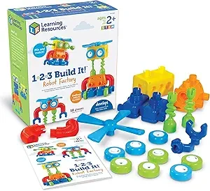 1-2-3 Build It! Robot Factory Engineering Fun for Preschoolers